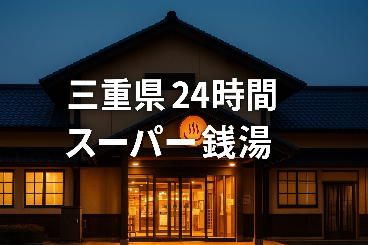 三重県の24時間スーパー銭湯ガイド｜深夜営業・宿泊や健康ランドも