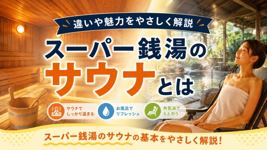 スーパー銭湯のサウナ完全ガイド｜選び方と入り方を徹底解説