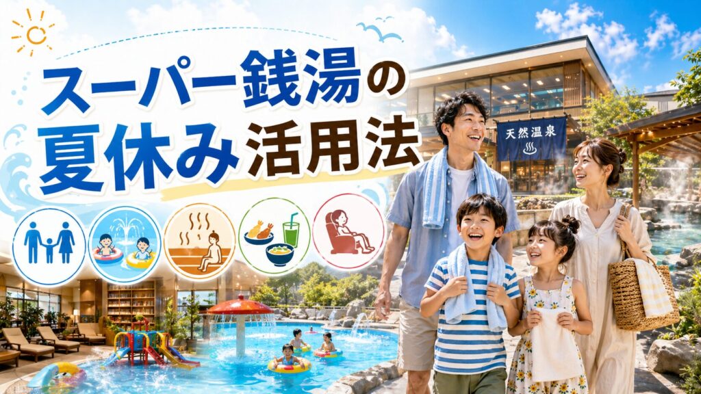 スーパー銭湯の夏休み活用法